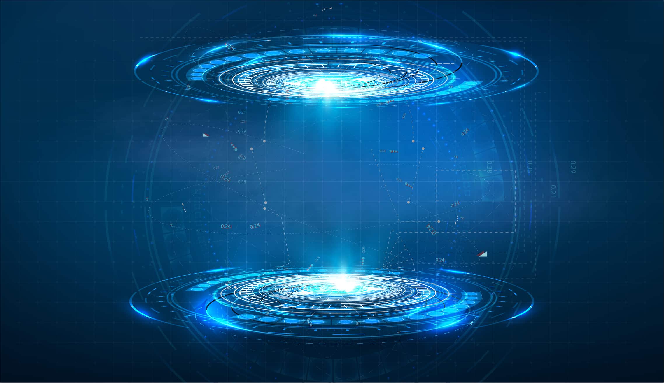 Futuristic circle vector HUD, GUI, UI interface screen design
