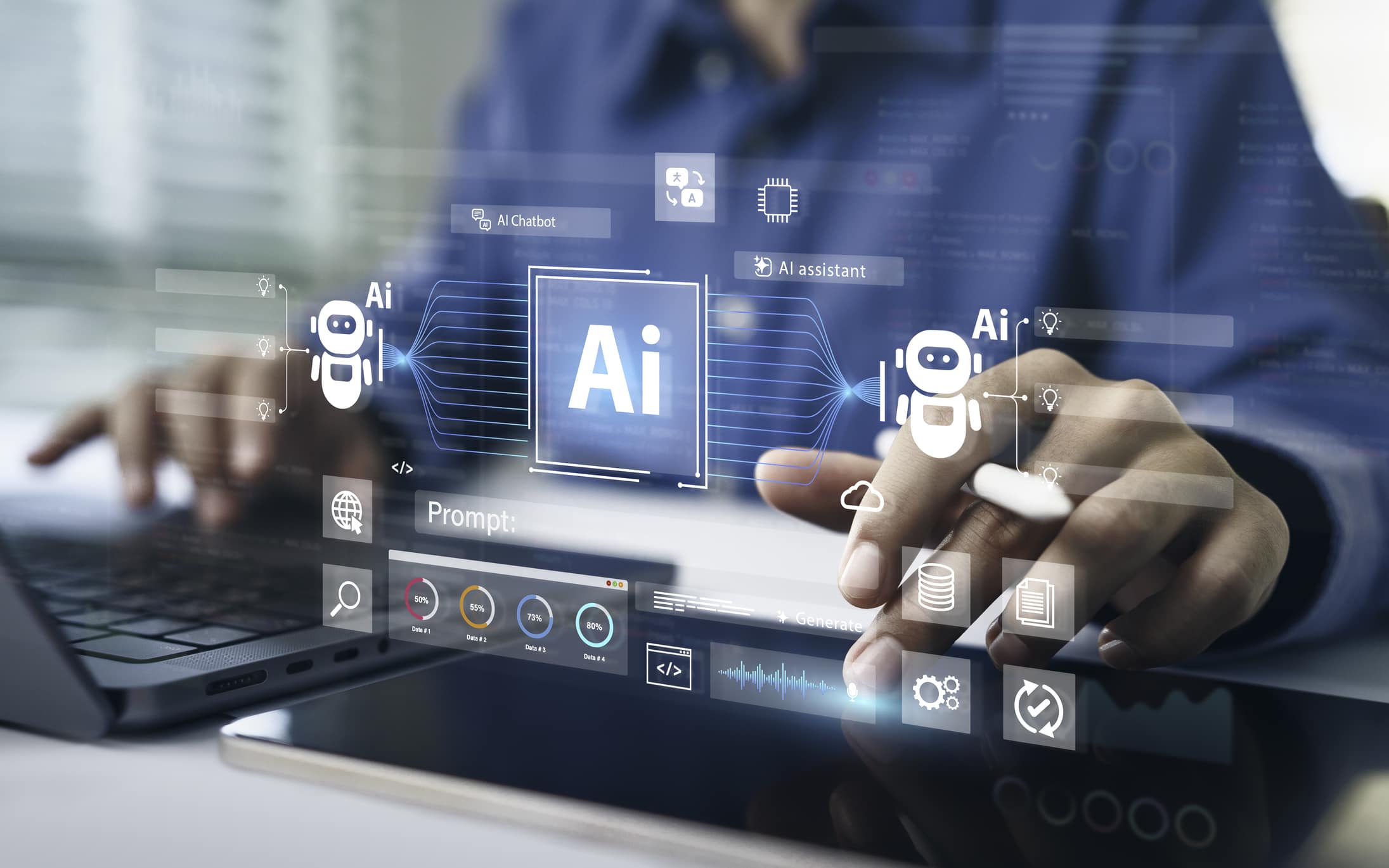 AI Artificial Intelligence technology for data analysis