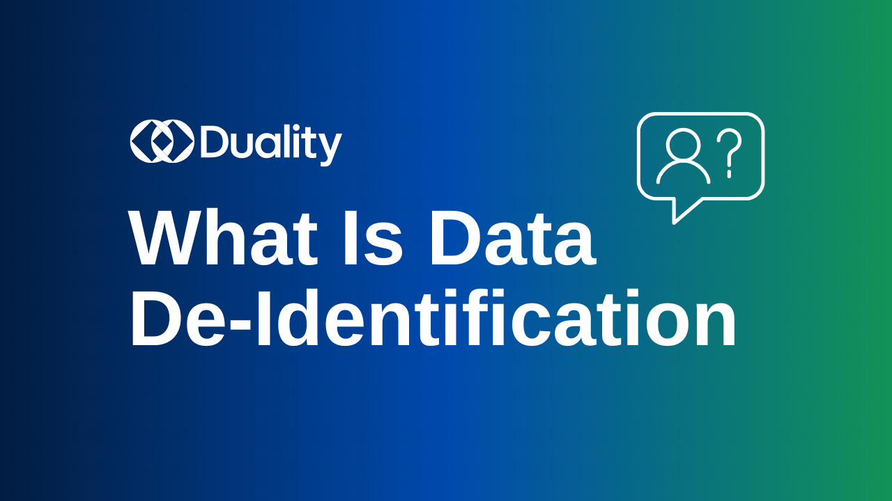 Data De-identification