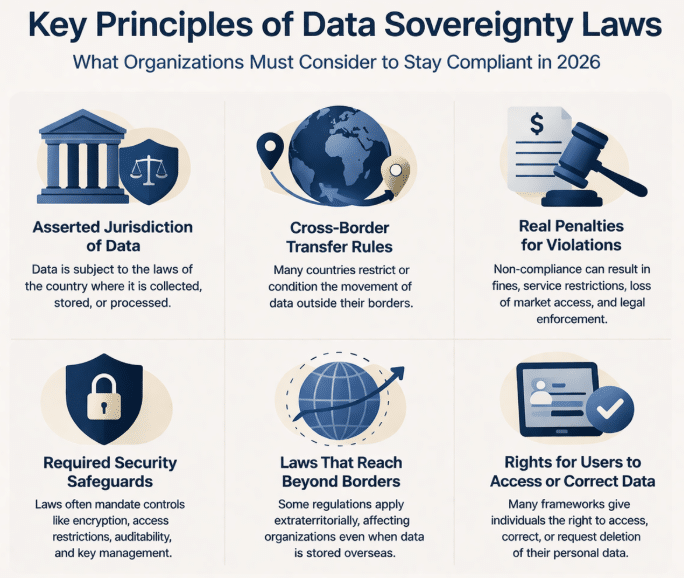 Key principles of data sovereignty laws